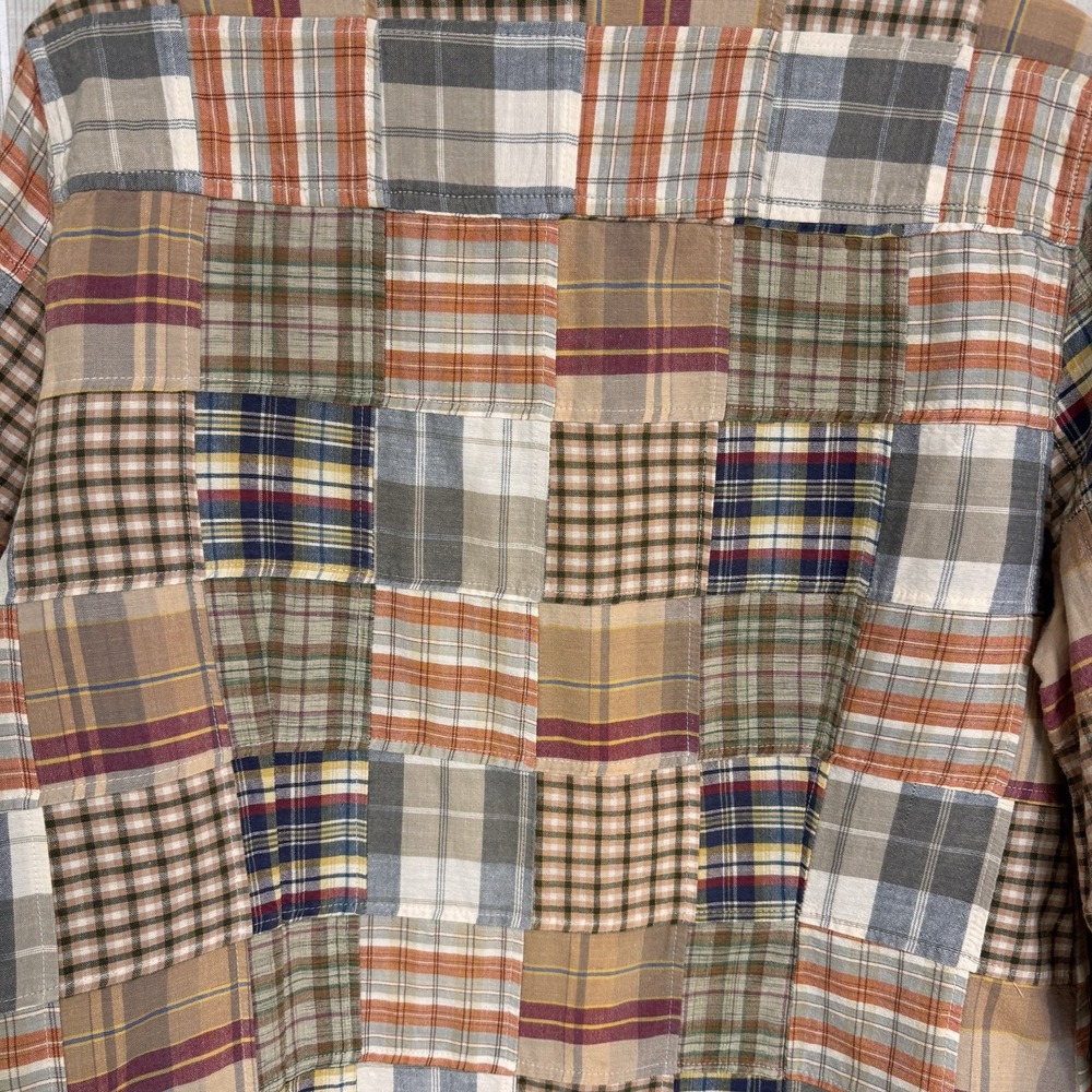 J. Crew Women's Patchwork Plaid Button Down Shirt… - image 4